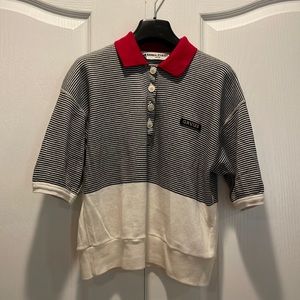 Sonia Rykiel short sleeved sweater top